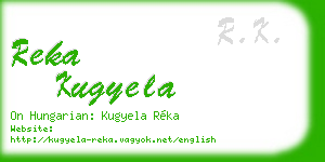 reka kugyela business card