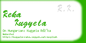 reka kugyela business card